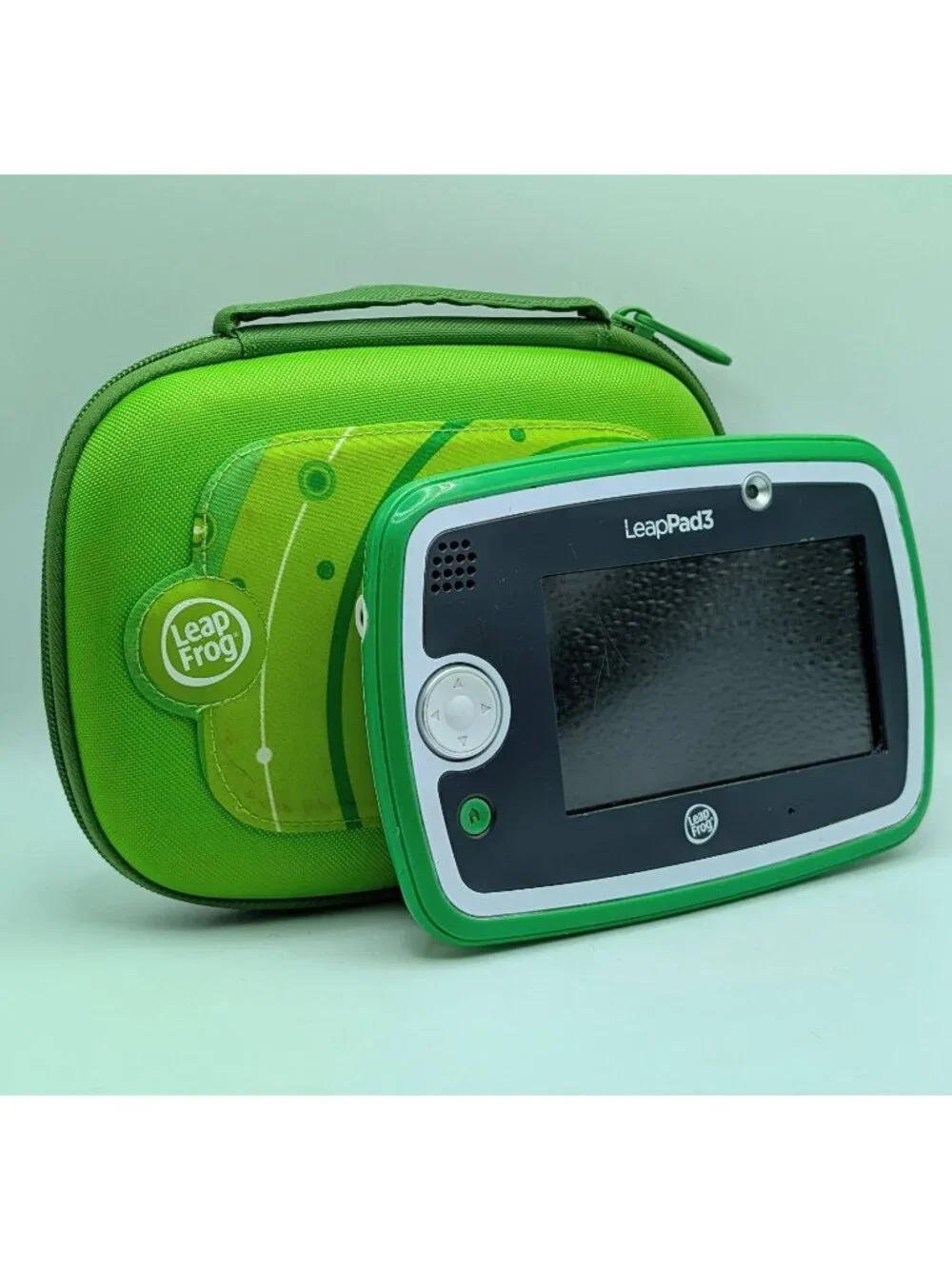 LeapFrog LeapPad3 Green Kids Educational Learning Tablet +Case Only Tested WORKS
